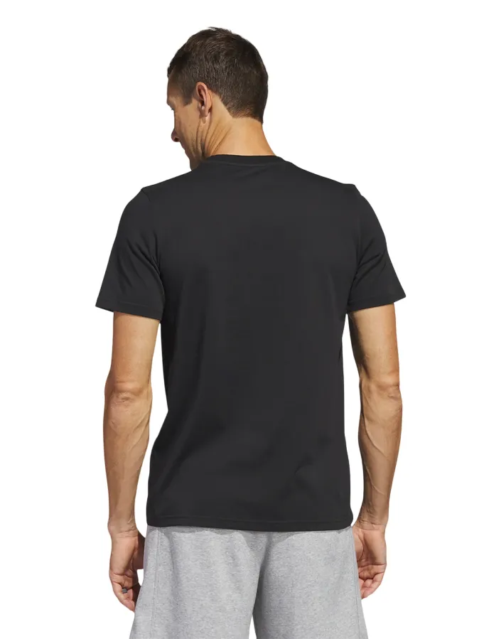 Adidas T-shirt manica corta da uomo Logo Sportwear Graphic HS2533 black