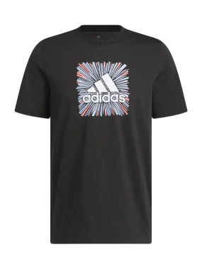 Adidas T-shirt manica corta da uomo Logo Sportwear Graphic HS2533 black