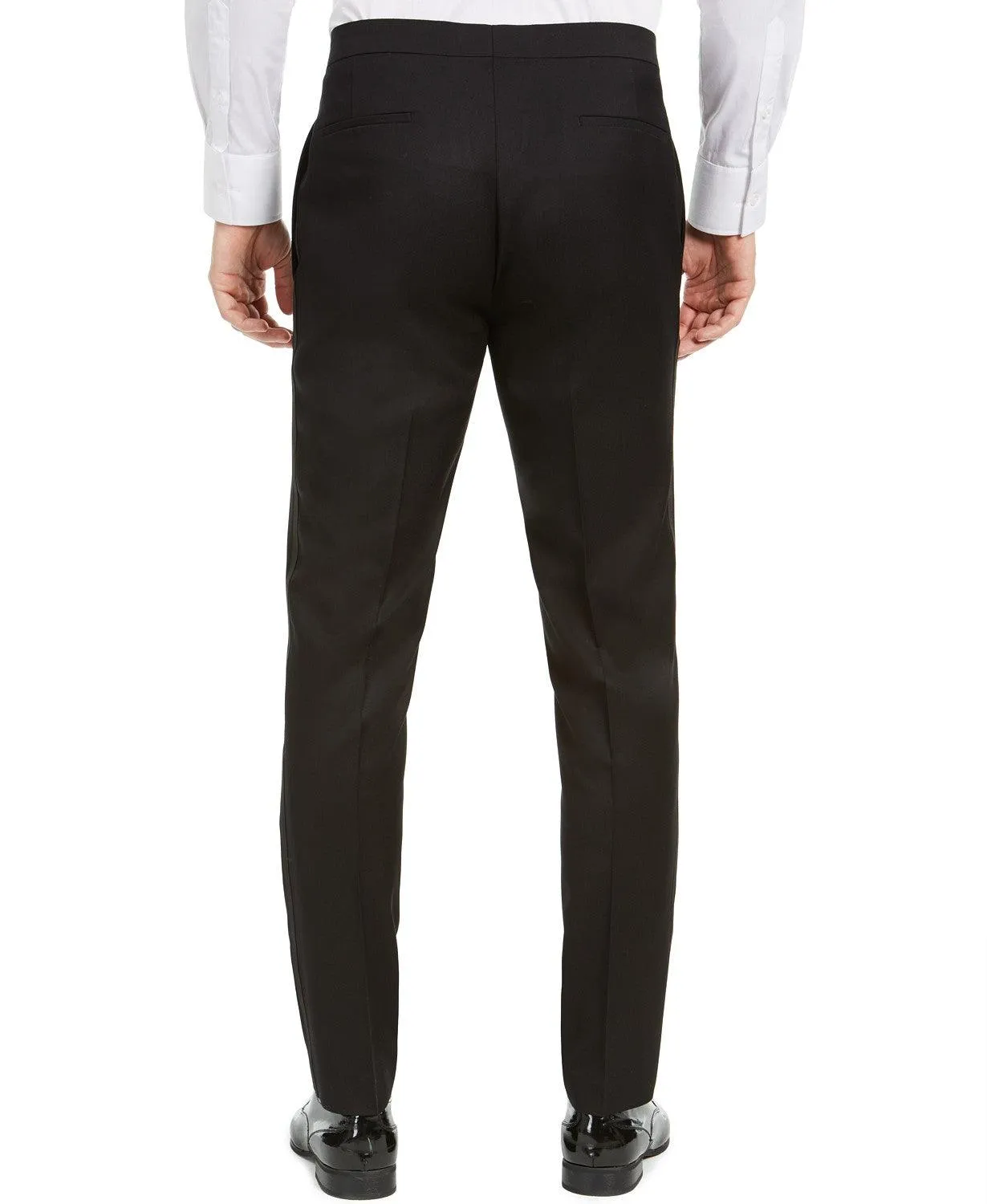Alfani Mens Slim fit Dress Pants 32 / 30 Black Solid
