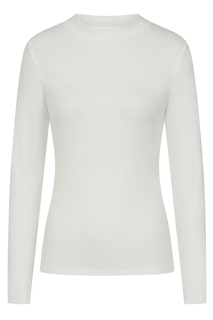 Alice Collins 033A002 Wild Oat Betty Ribbed Turtle Neck Top