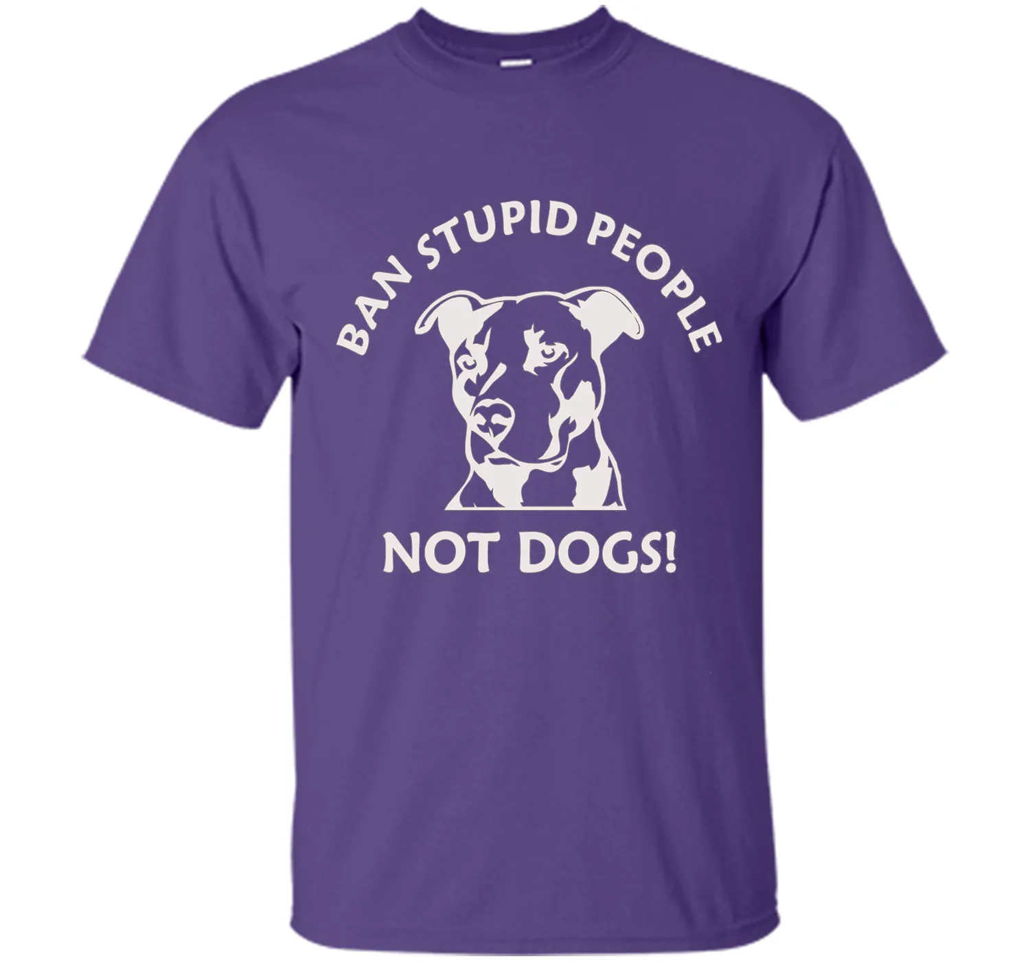 Ban Stupid People Not Dogs Pit Bull t-shirt (pit bull shirt)