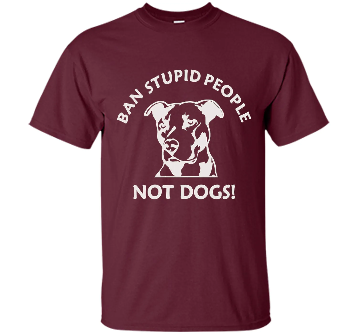 Ban Stupid People Not Dogs Pit Bull t-shirt (pit bull shirt)