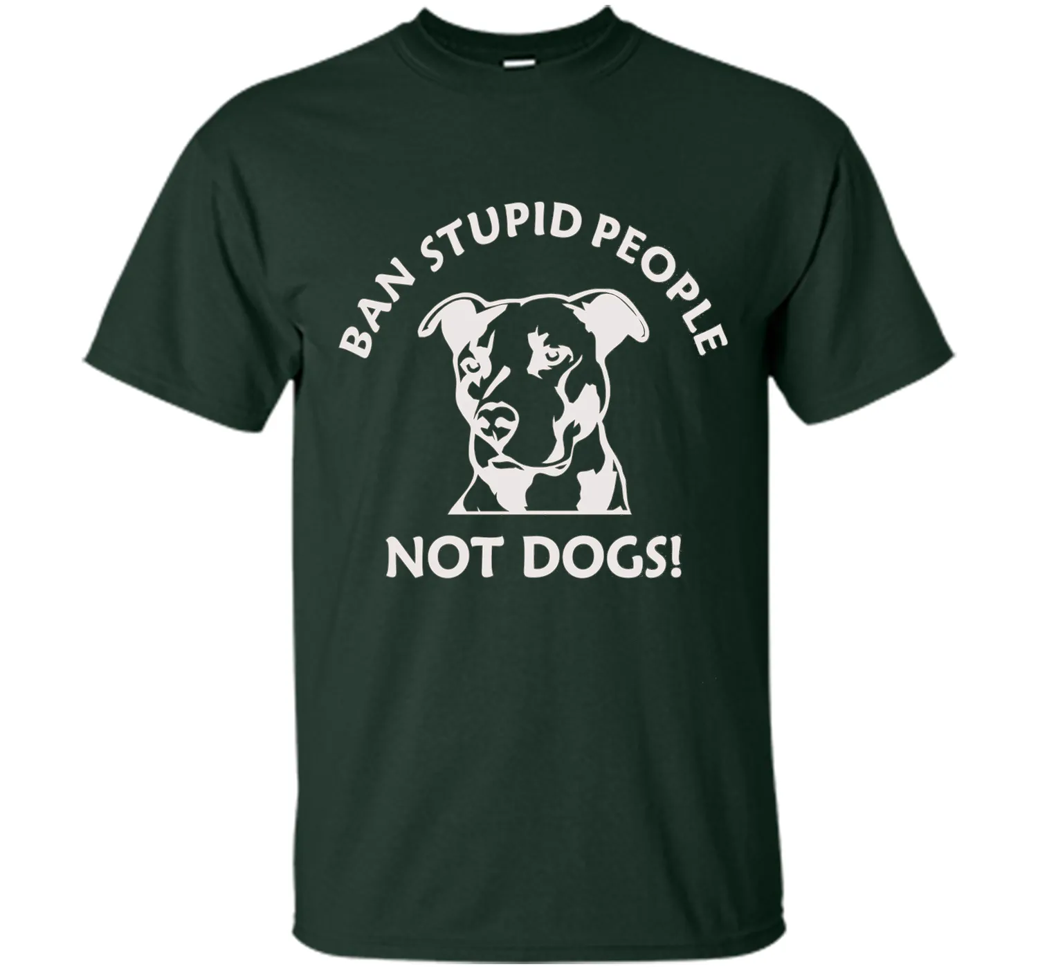 Ban Stupid People Not Dogs Pit Bull t-shirt (pit bull shirt)
