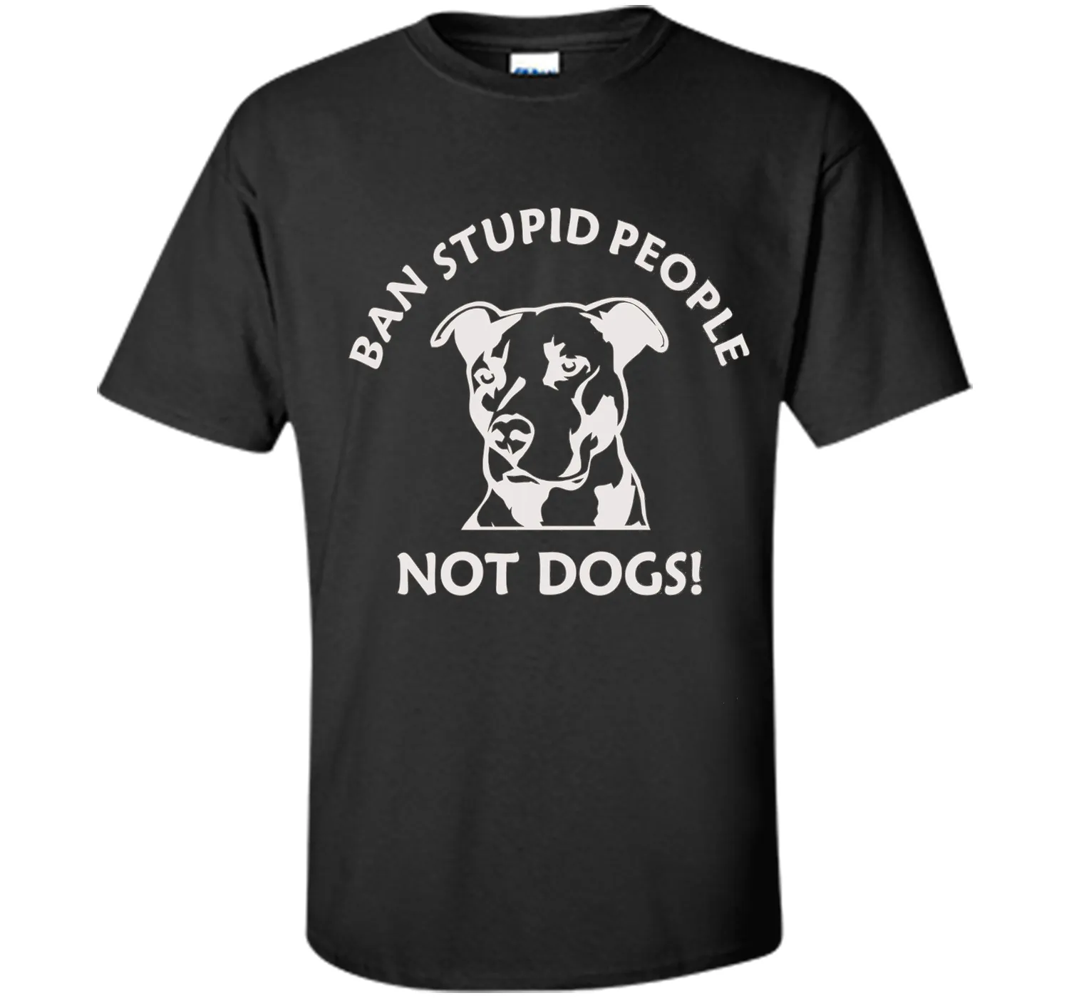 Ban Stupid People Not Dogs Pit Bull t-shirt (pit bull shirt)