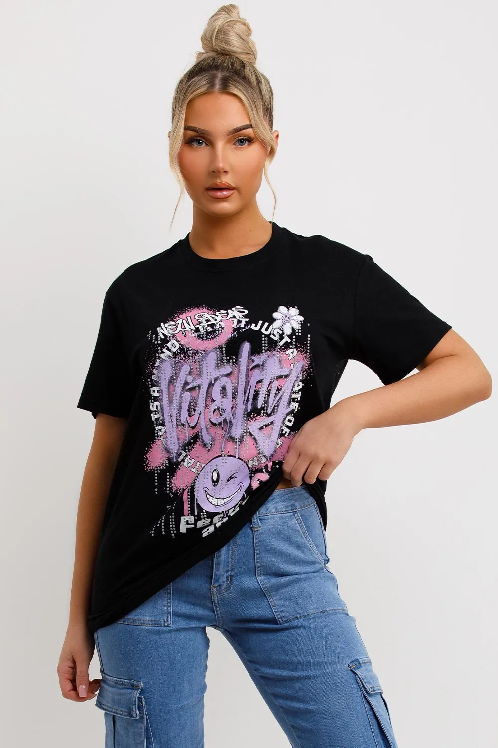 Black T Shirt With Graphics