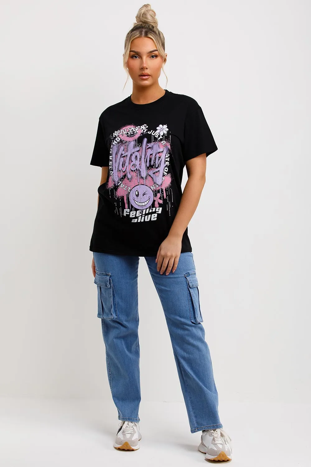 Black T Shirt With Graphics