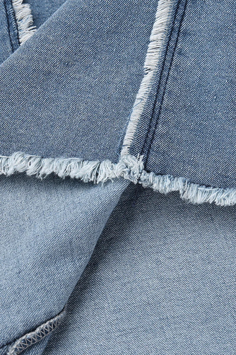 BR3136 Denim Mini Tube Dress