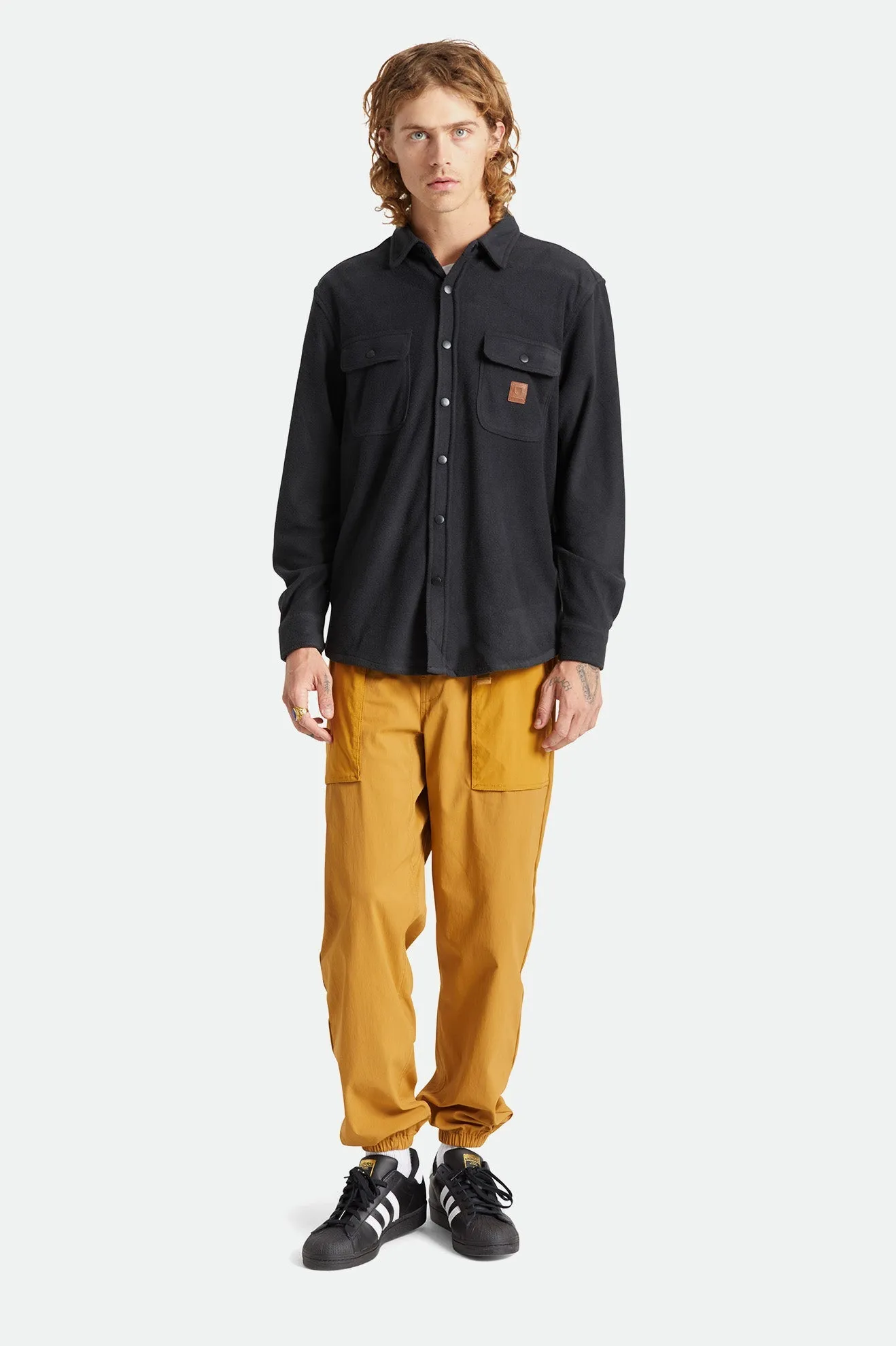 BRIXTON JUPITER SERVICE X ELASTIC WAISTBAND PANT MEDIAL BRONZE