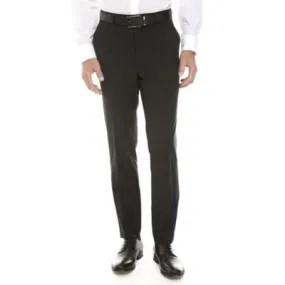 Calvin Klein Mens Skinny fit Dress Pants 33 / 32 Black Solid Stretch