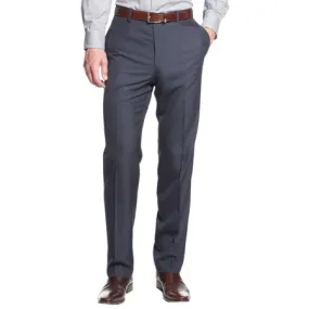 Calvin Klein Mens Skinny Fit Dress Pants Navy Blue 36 x 30 Flat Front Solid