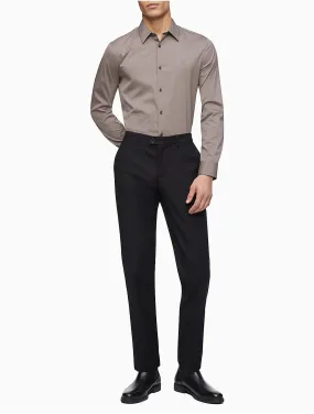 Calvin Klein Mens Slim fit Dress Pants Pants 34 / 32 Black Solid Stretch