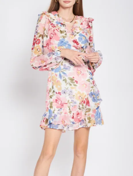 Chiffon Wrap Dress
