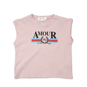 Cotton Statement Tee, Rouge Pink