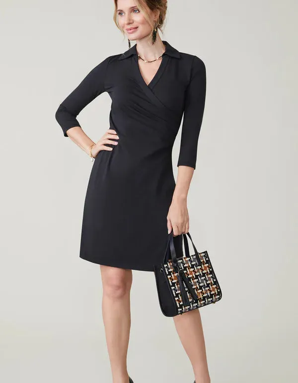 Cristina Wrap Dress Black