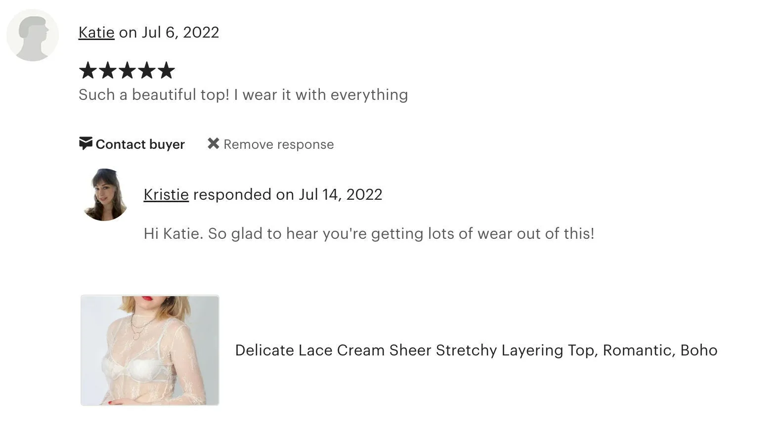Delicate Lace Black Sheer Stretchy Layering Top