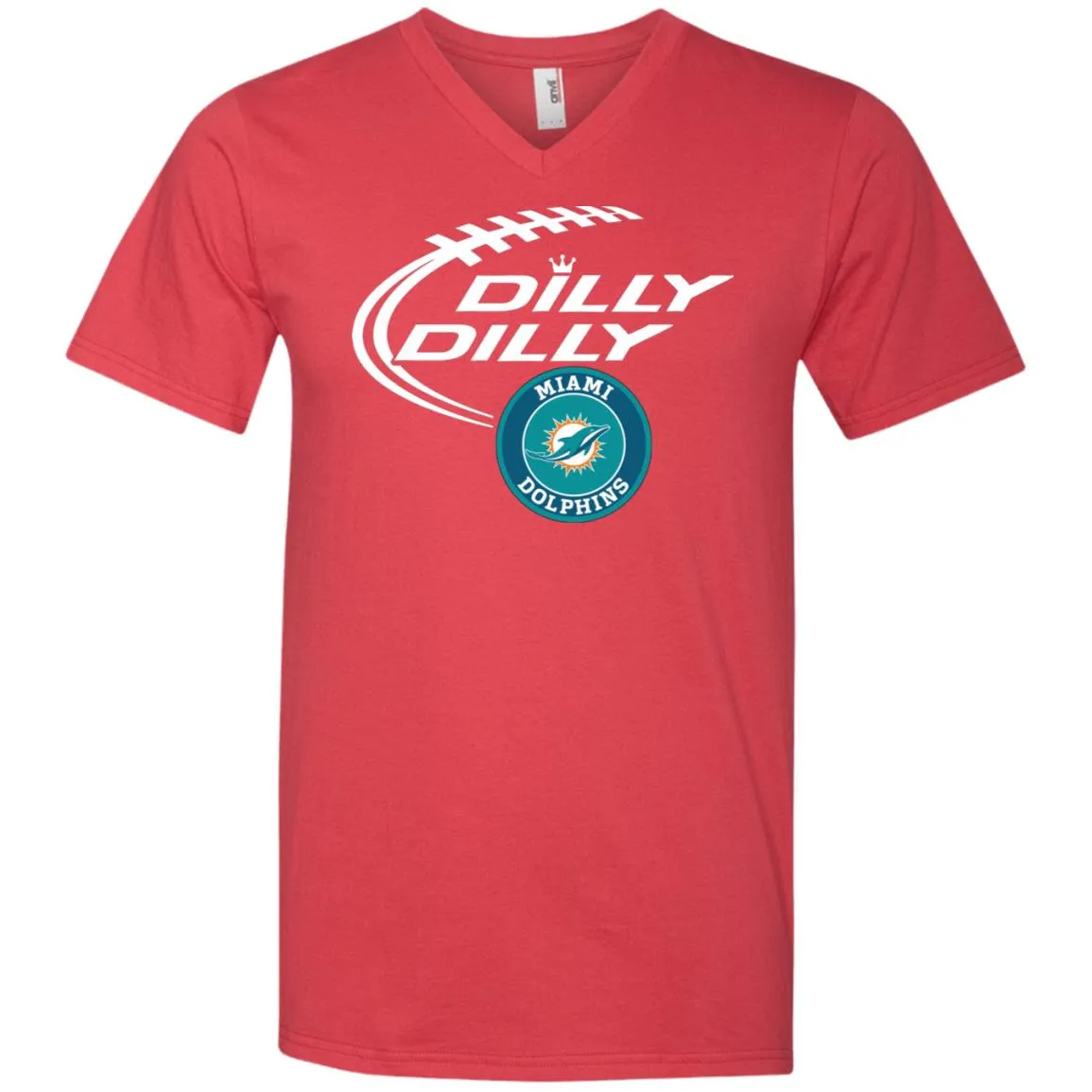 Dilly Dilly Miami Dolphins Nfl Football Men V-Neck T-Shirt