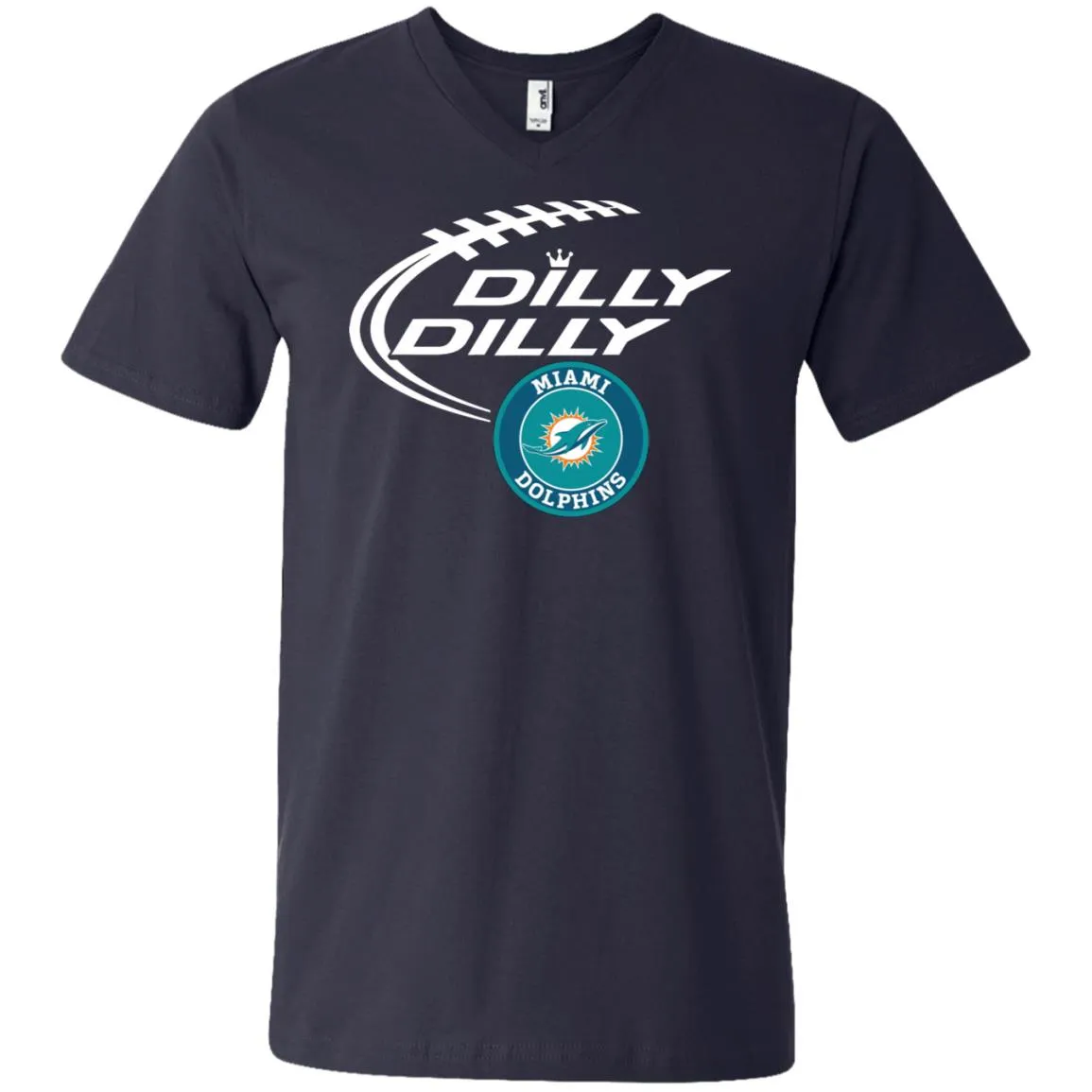 Dilly Dilly Miami Dolphins Nfl Football Men V-Neck T-Shirt
