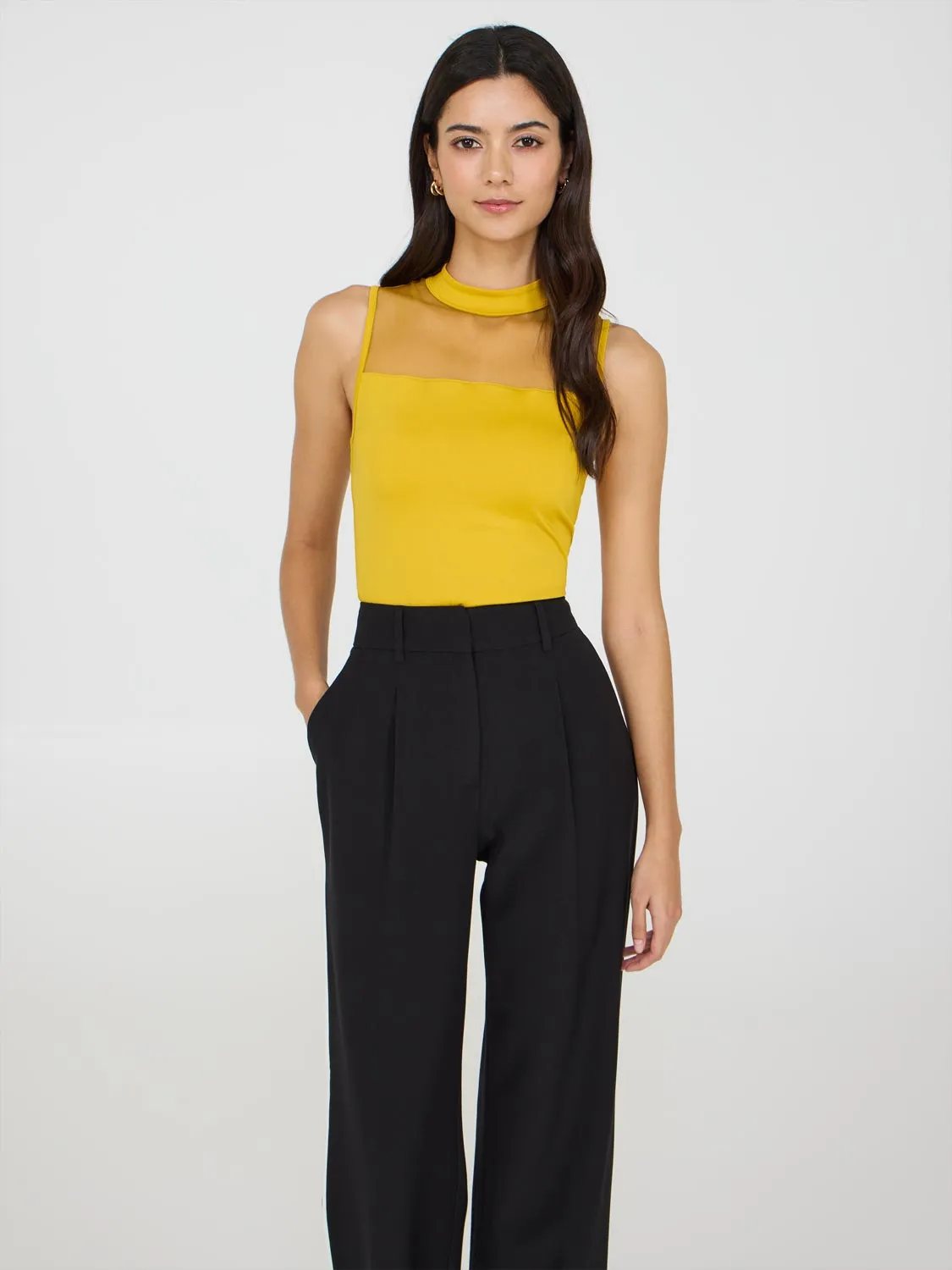 Double Layer Mesh Yoke Top