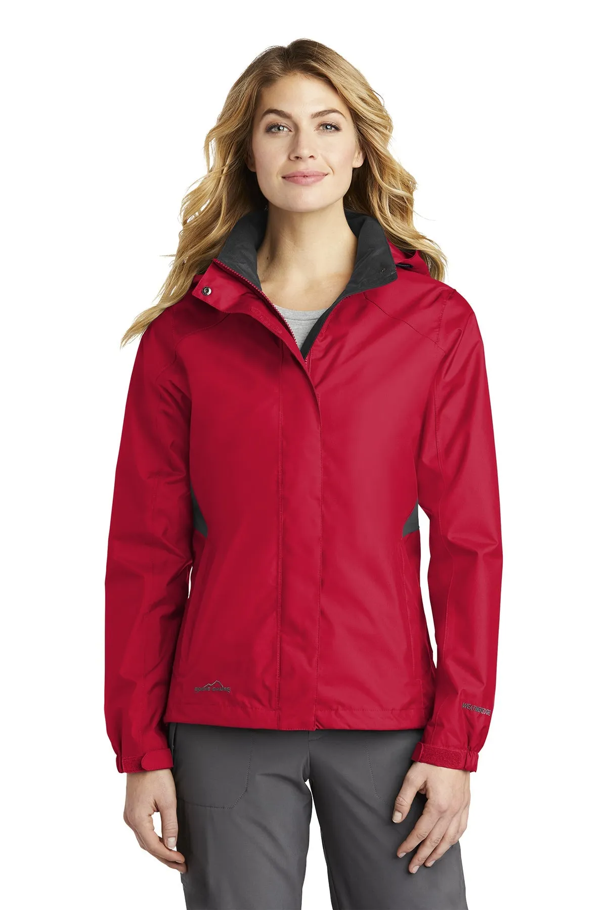 Eddie Bauer Ladies Customized Rain Jackets, Radish