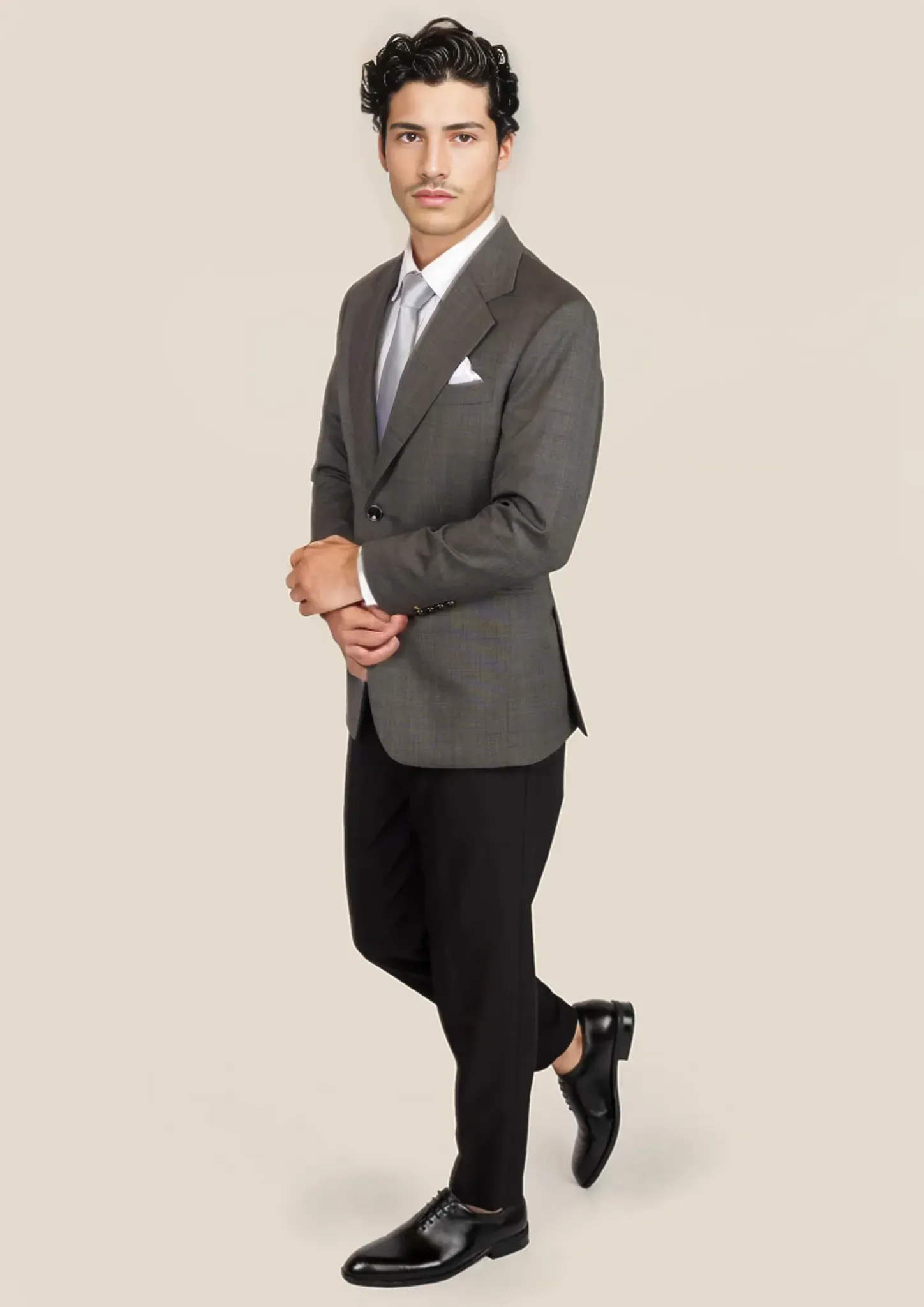 Ellis Carbon Grey Pindot Jacket