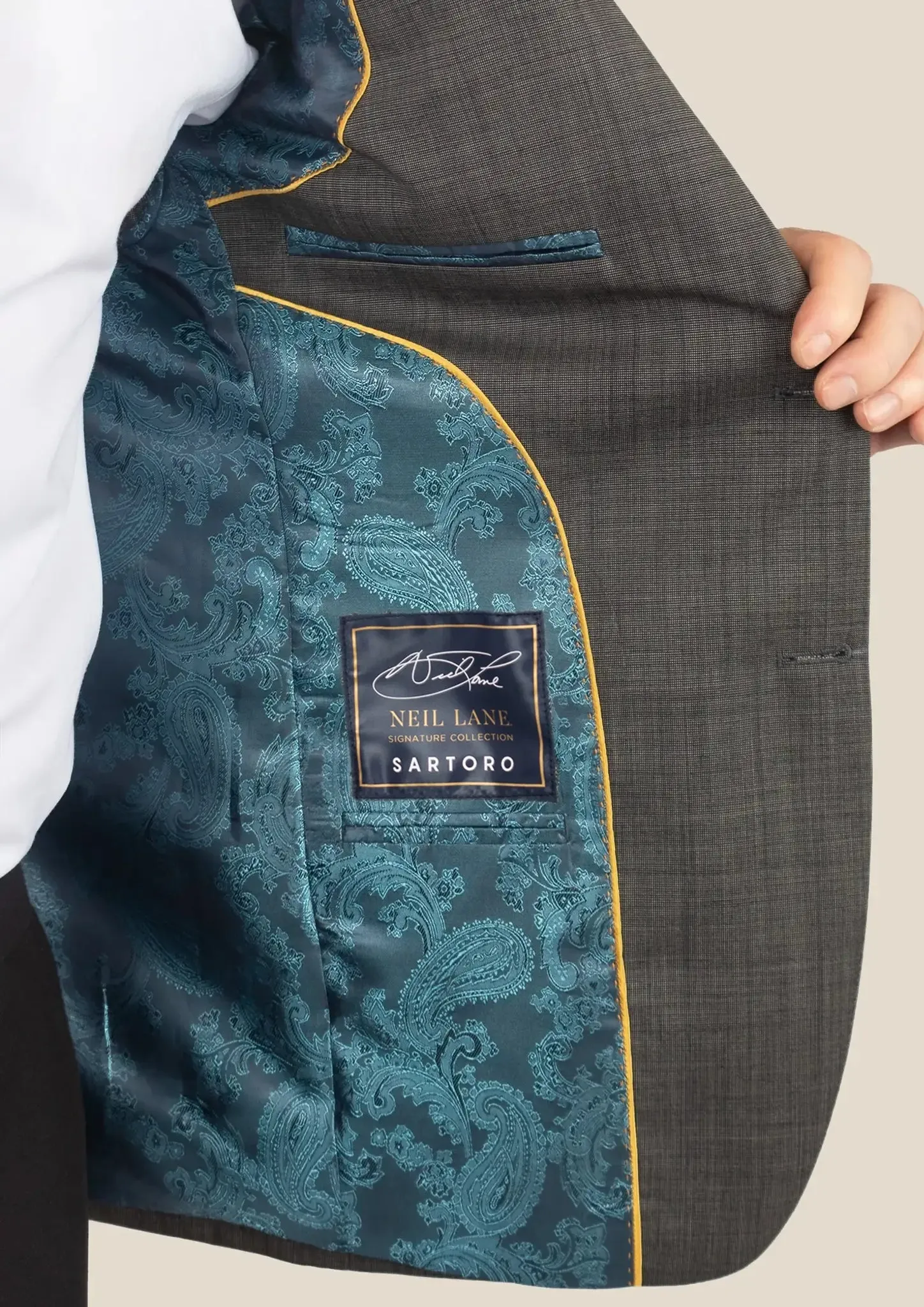 Ellis Carbon Grey Pindot Jacket
