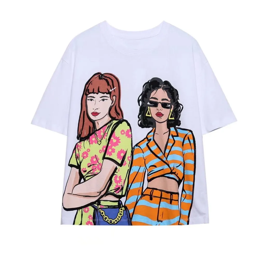 Fashion Girls Illustrated T-Shirts - 3 Styles