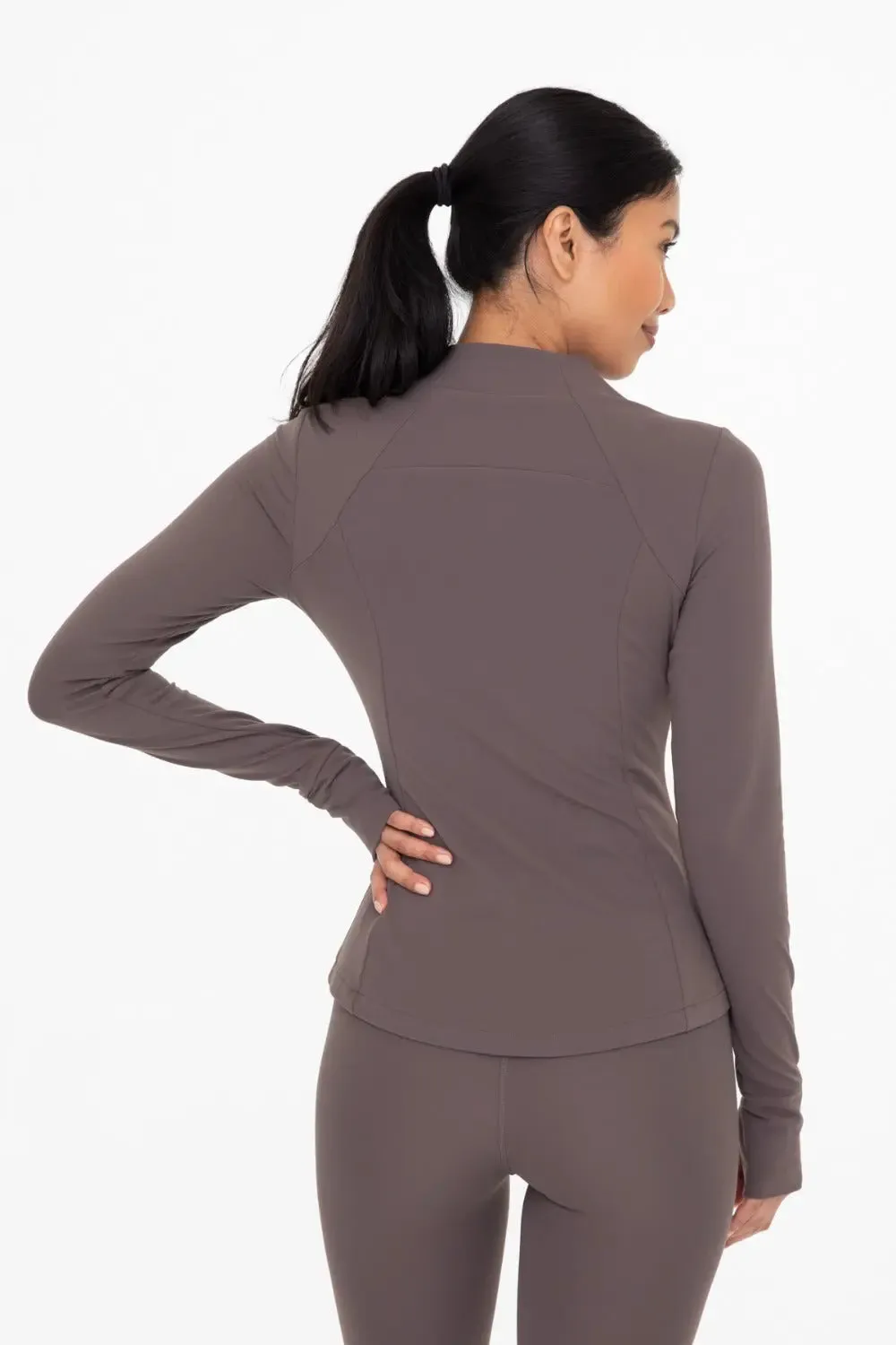 Fleece-Lined Slim Fit Active Jacket