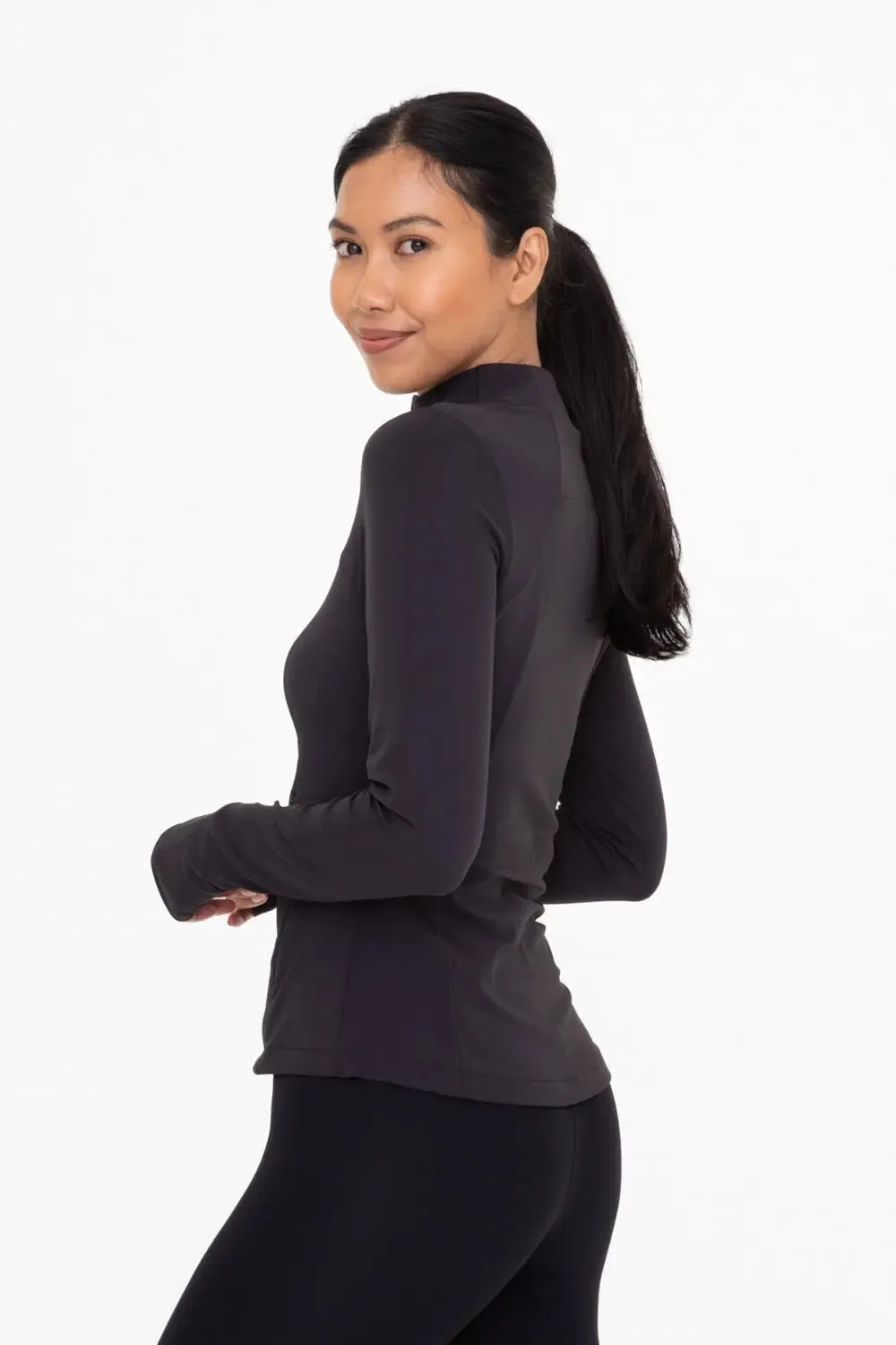 Fleece-Lined Slim Fit Active Jacket