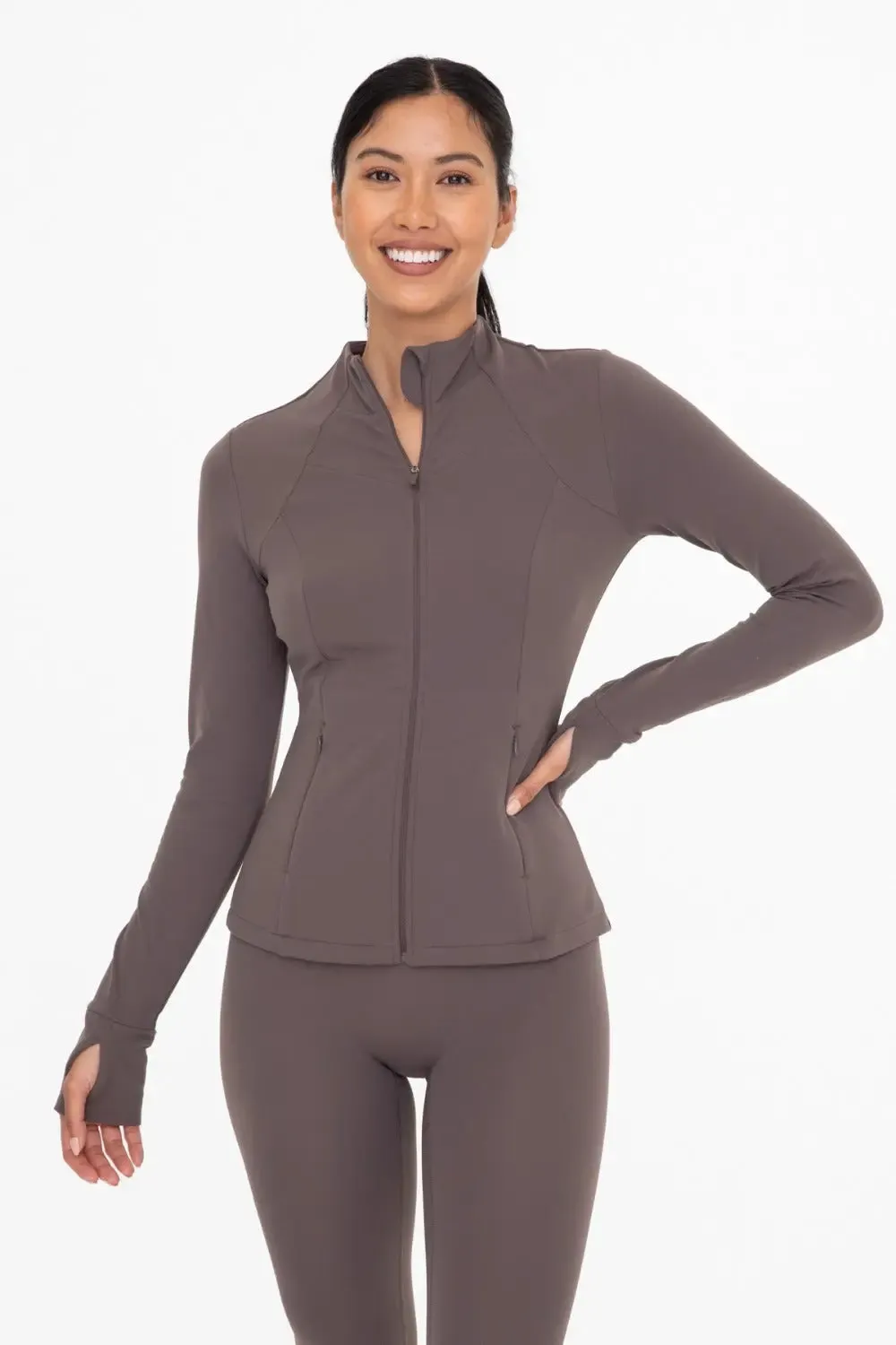 Fleece-Lined Slim Fit Active Jacket