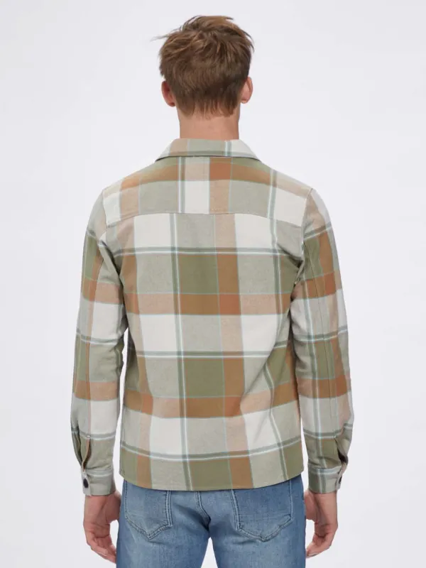 GABBA BEIGE CHECK OVERSHIRT