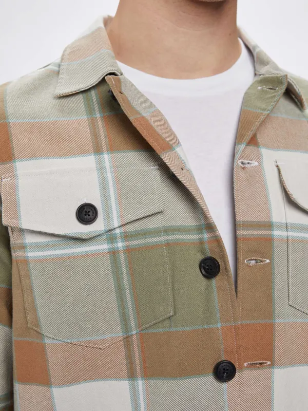 GABBA BEIGE CHECK OVERSHIRT