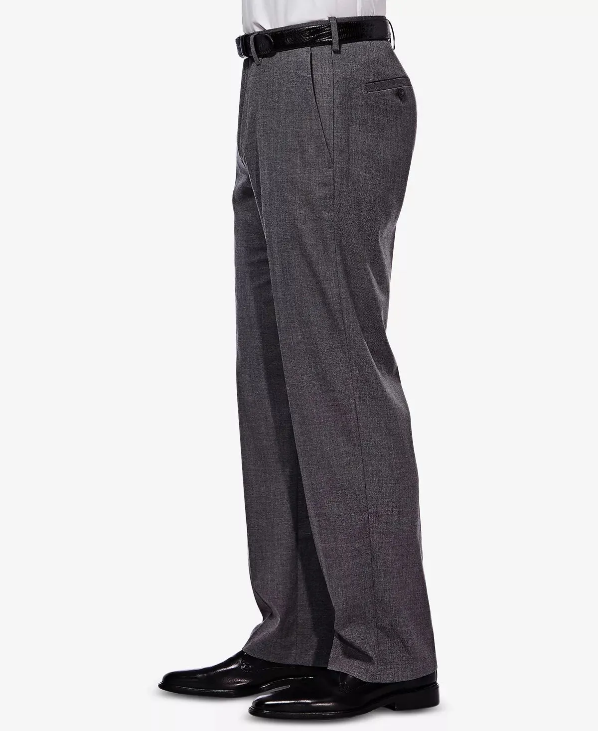 Haggar Mens Classic fit Dress Pants 38 / 30 Grey Stretch