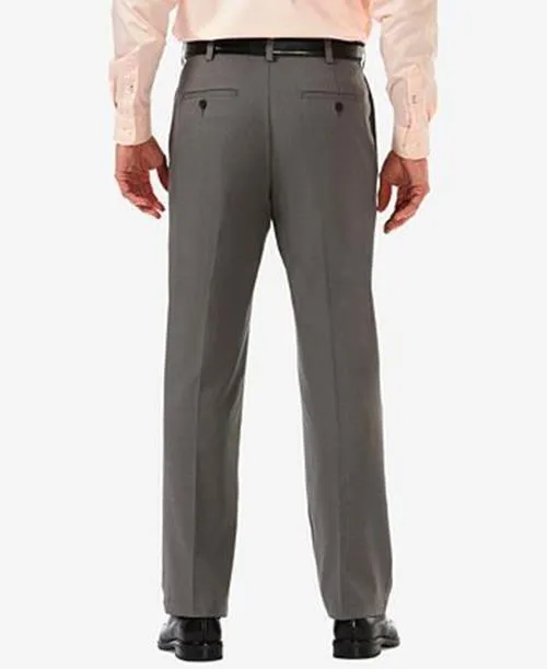 Haggar MensCool 18 Pro Classic Fit Dress Pants Heather Grey 38 x 32