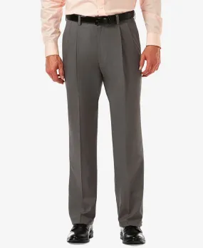 Haggar MensCool 18 Pro Classic Fit Dress Pants Heather Grey 38 x 32