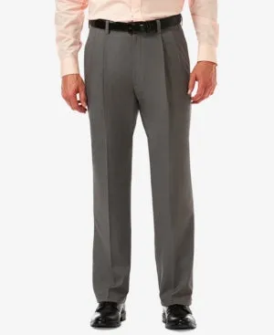 Haggar MensCool 18 Pro Classic Fit Dress Pants Heather Grey 38 x 32