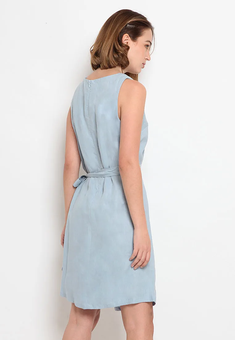 Half Wrap Shift Dress