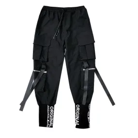 High-end cargo pants with embroidery