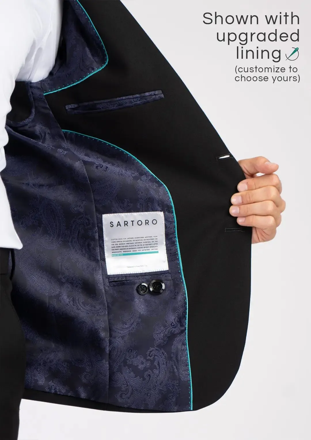 Hudson Midnight Black Stretch Jacket
