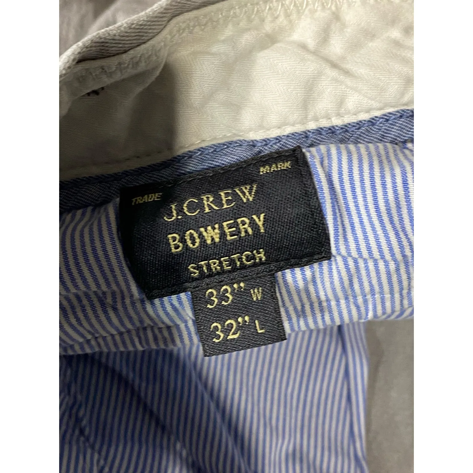 J. CREW Men's Grey Slim-Fit Bowery Stretch Flat Front Dress Pant SZ 33x32