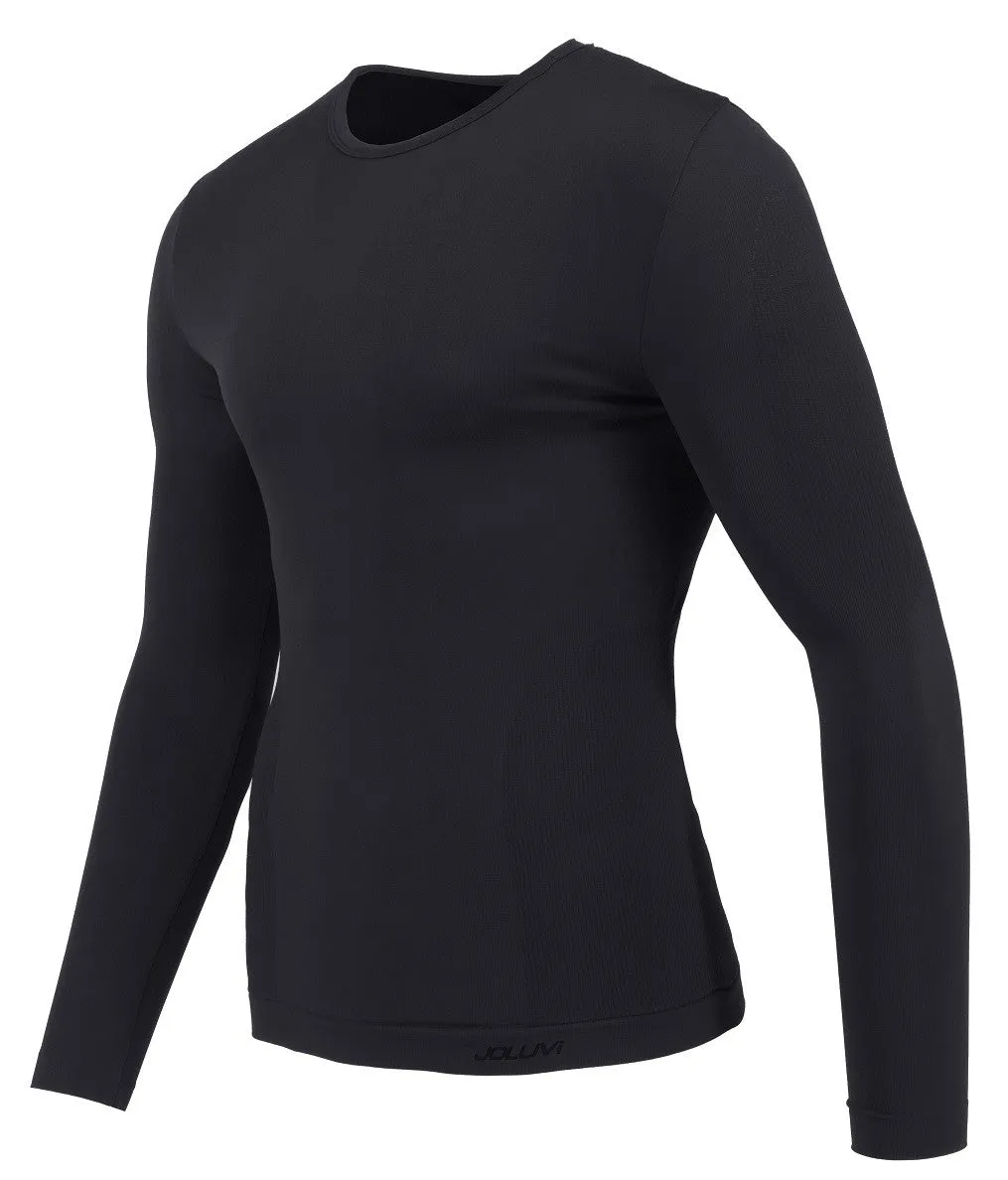 Joluvi Termico Unisex Long Sleeved Performance Base Layer Top-BLACK