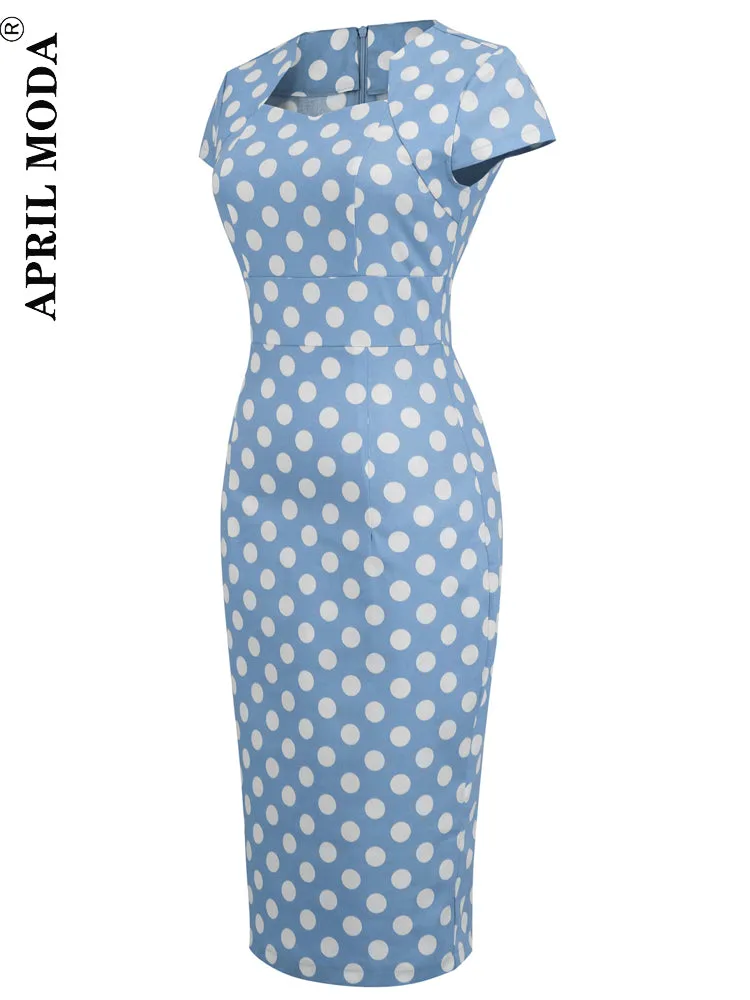 kamames 60s Blue Bodycon Bandage Dress Women Vintage Gowns 2022 Summer Elegant One Shoulder Office Celebrity Runway Party Dresses