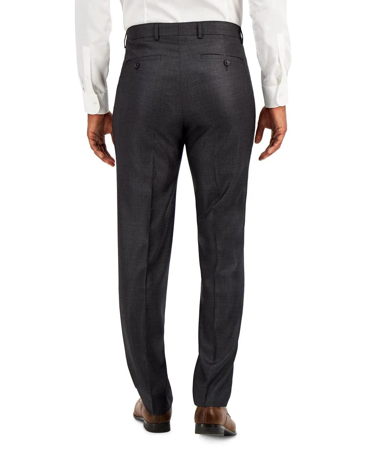 Kenneth Cole Reaction Mens Slim fit Dress Pants 38 / 30 Gun Metal Grey