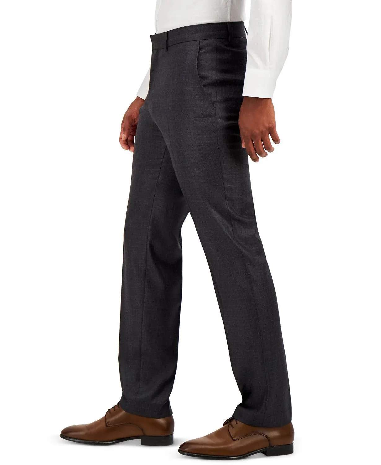 Kenneth Cole Reaction Mens Slim fit Dress Pants 38 / 30 Gun Metal Grey