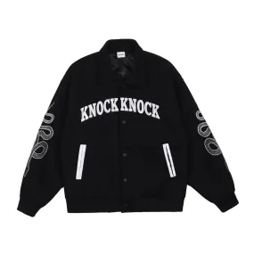 Knock Knock Varsity Jacket