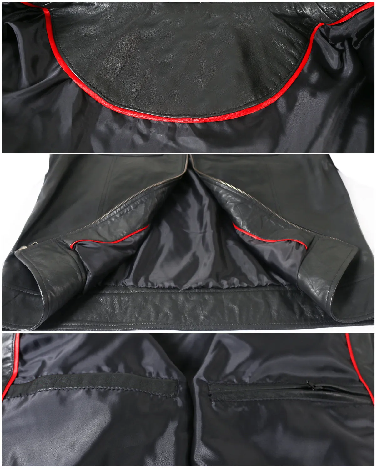 Leather Jackets Hub Mens Genuine Lambskin Leather Jacket (Black, Aviator Jacket) - 1501587