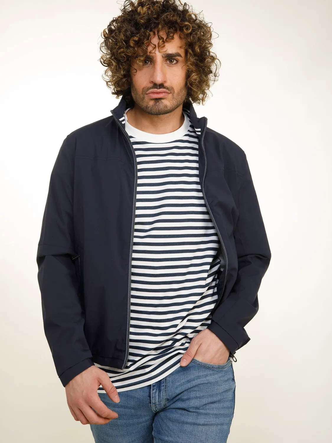 Lino Clemente Navy Casual Jacket