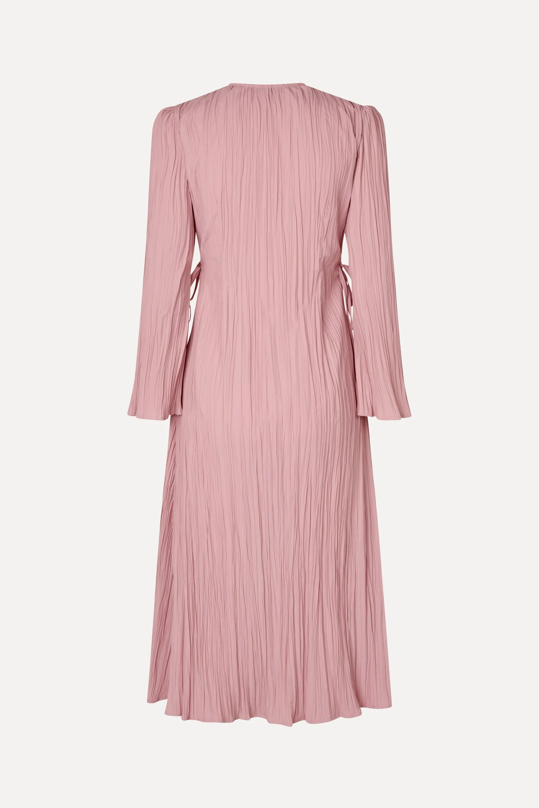 Long Sleeve Wrap Tie Dress