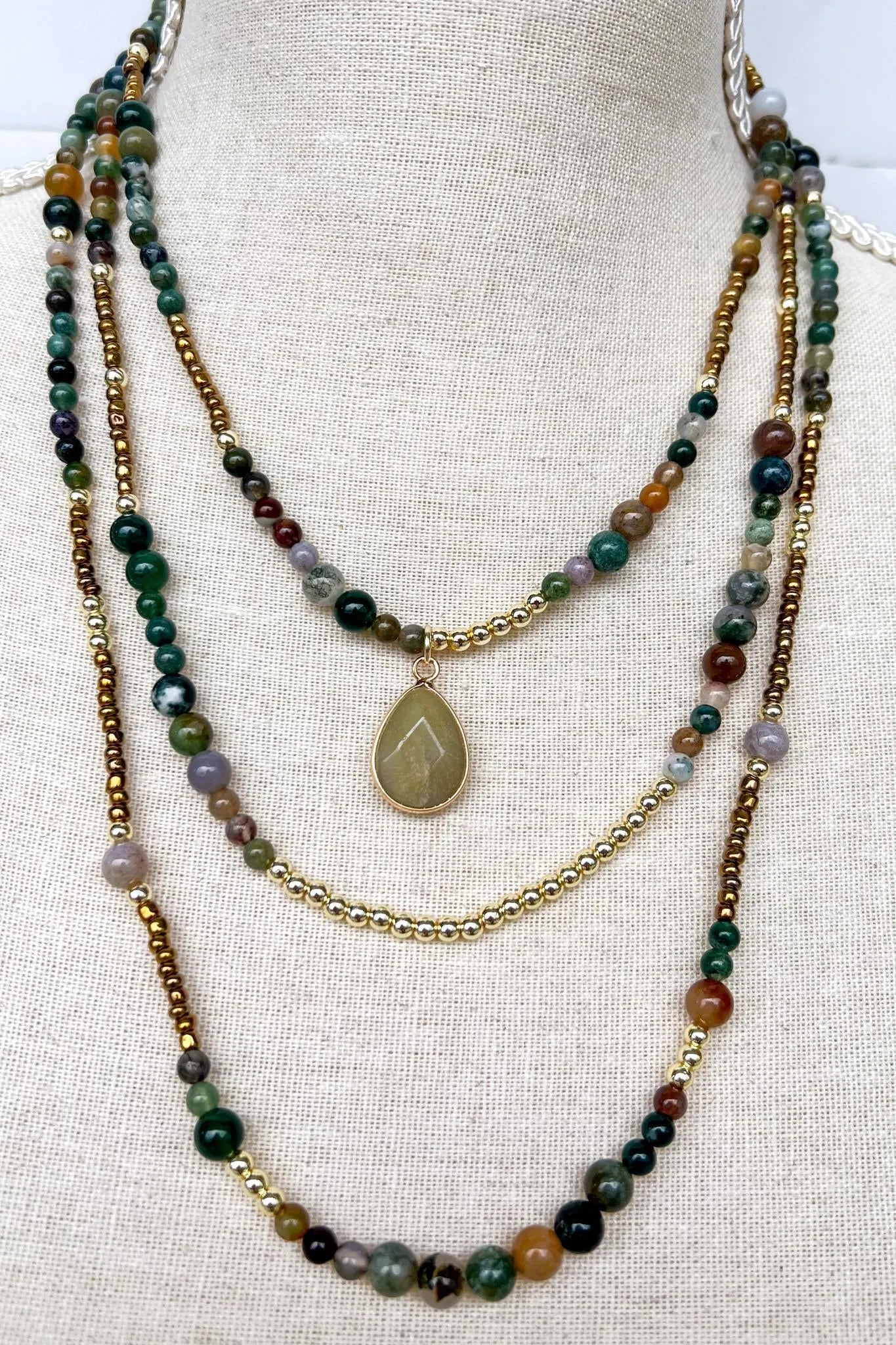 Maggie Necklace - India Agate