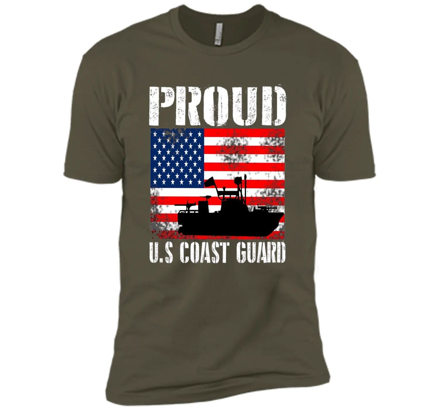 Mens Proud U.S. Coast Guard Special t-shirt cool shirt
