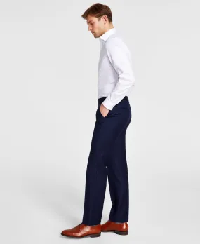 Michael Kors Mens Classic fit Dress Pants 40 / 32 Blue Solid Stretch